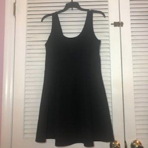 Divided by H&M Black Skater Skirt Tank Dress